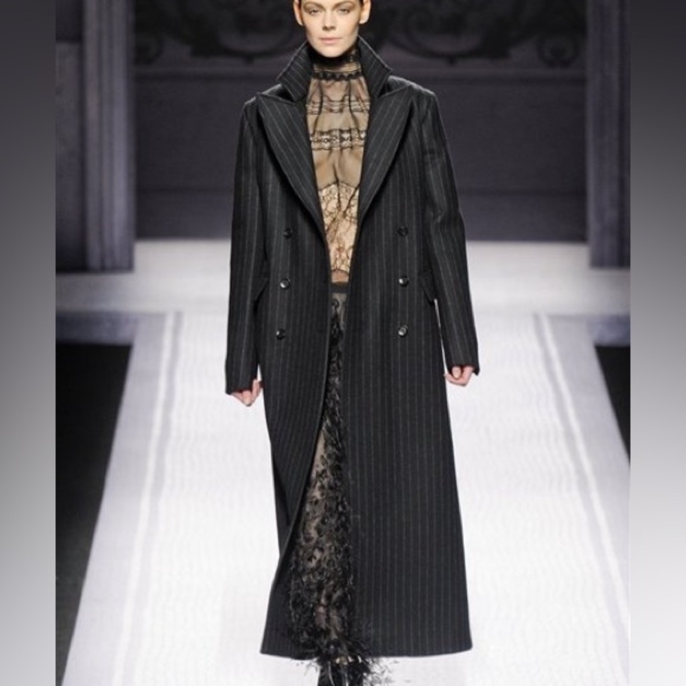 Philosophy Di Alberta Ferretti Pin Stripe Trench Coat